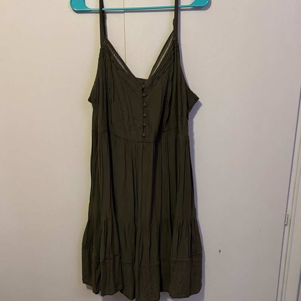 Torrid Olive Mini Dress